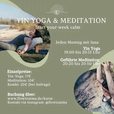 Yin Yoga & Meditation mit Jana im Soul´s